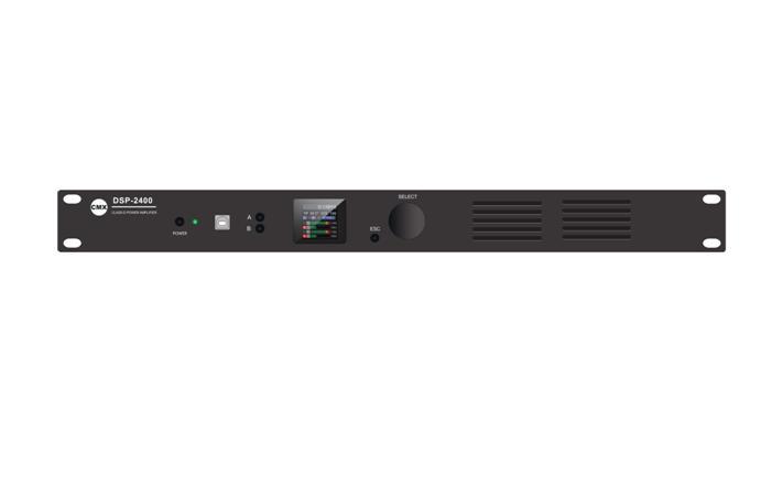 DSP-2400 DSP-2300 DSP-2200 Stereo Power Amplifier with DSP & Dante